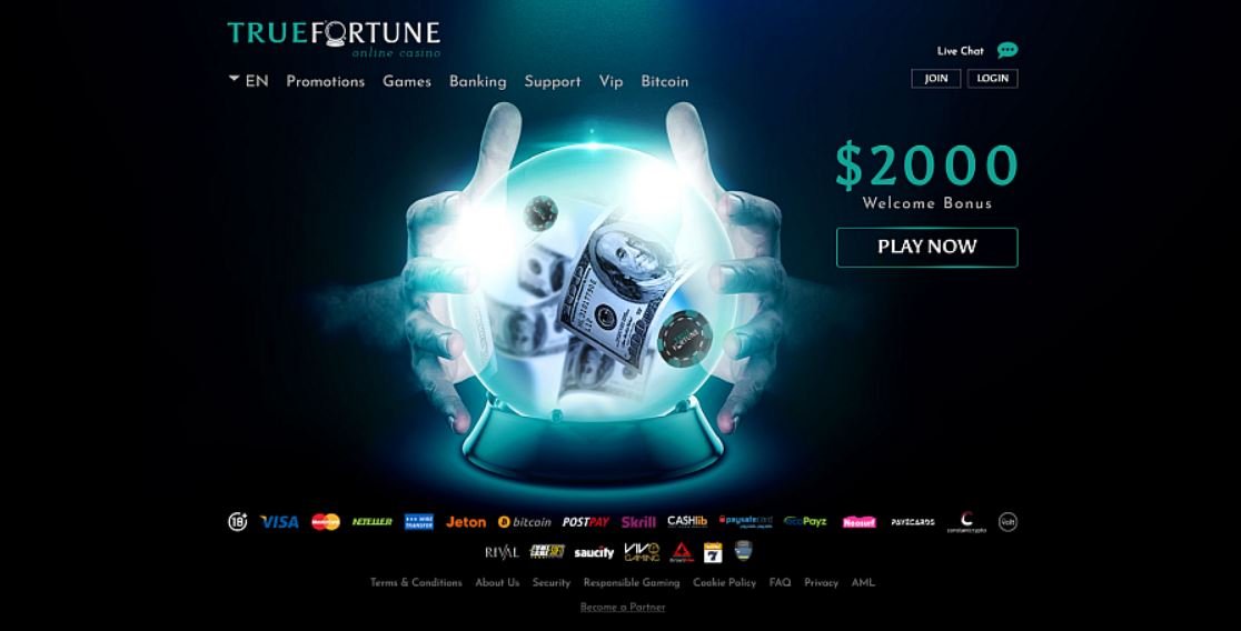 TrueFortune Casino Review – Big Bonus Up To 200%, Fast Payouts And 500+ Games