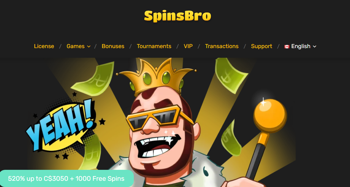 SpinsBro Casino Review: Welcome Bonus Pack 520% Up to €2120 + 1000 Free Spins