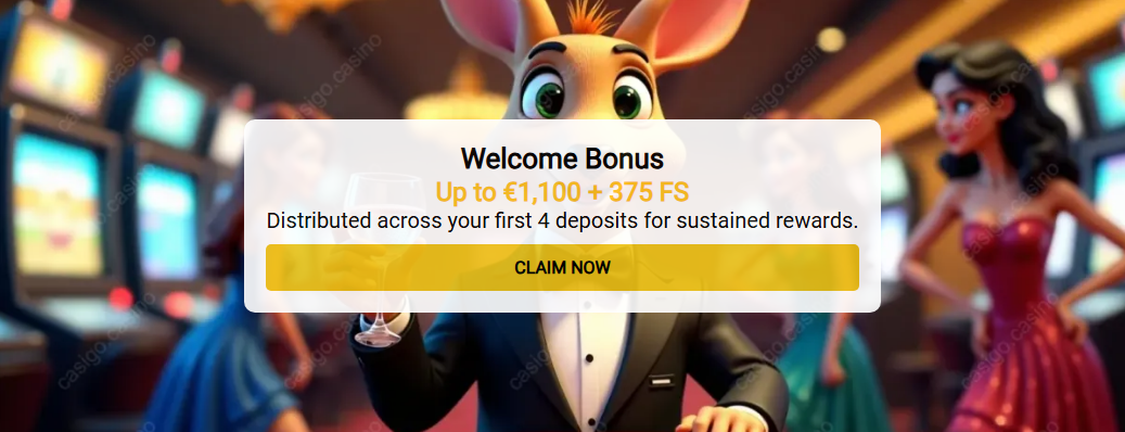 CasiGo Casino Review – Welcome Bonus Up To €1100 + 375 Free Spins
