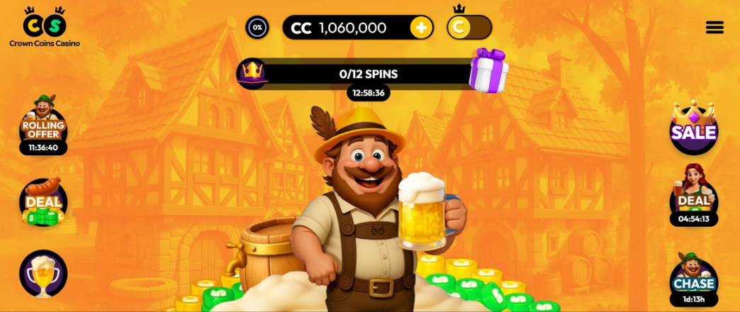 Crown Coins Casino Review – Claim GC 100k + 2 SC No Purchase Bonus