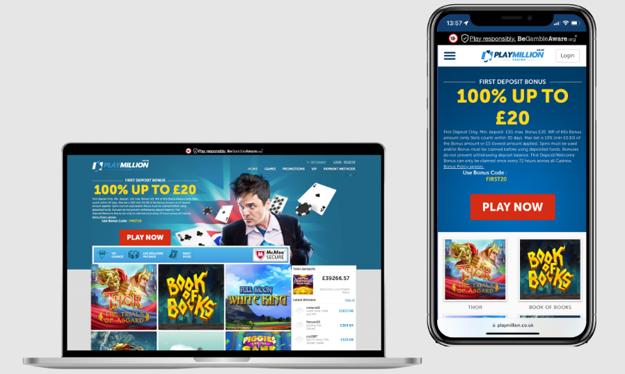 PlayMillion Casino Review – 500% Bonus Up To $50,000 + Free Spins